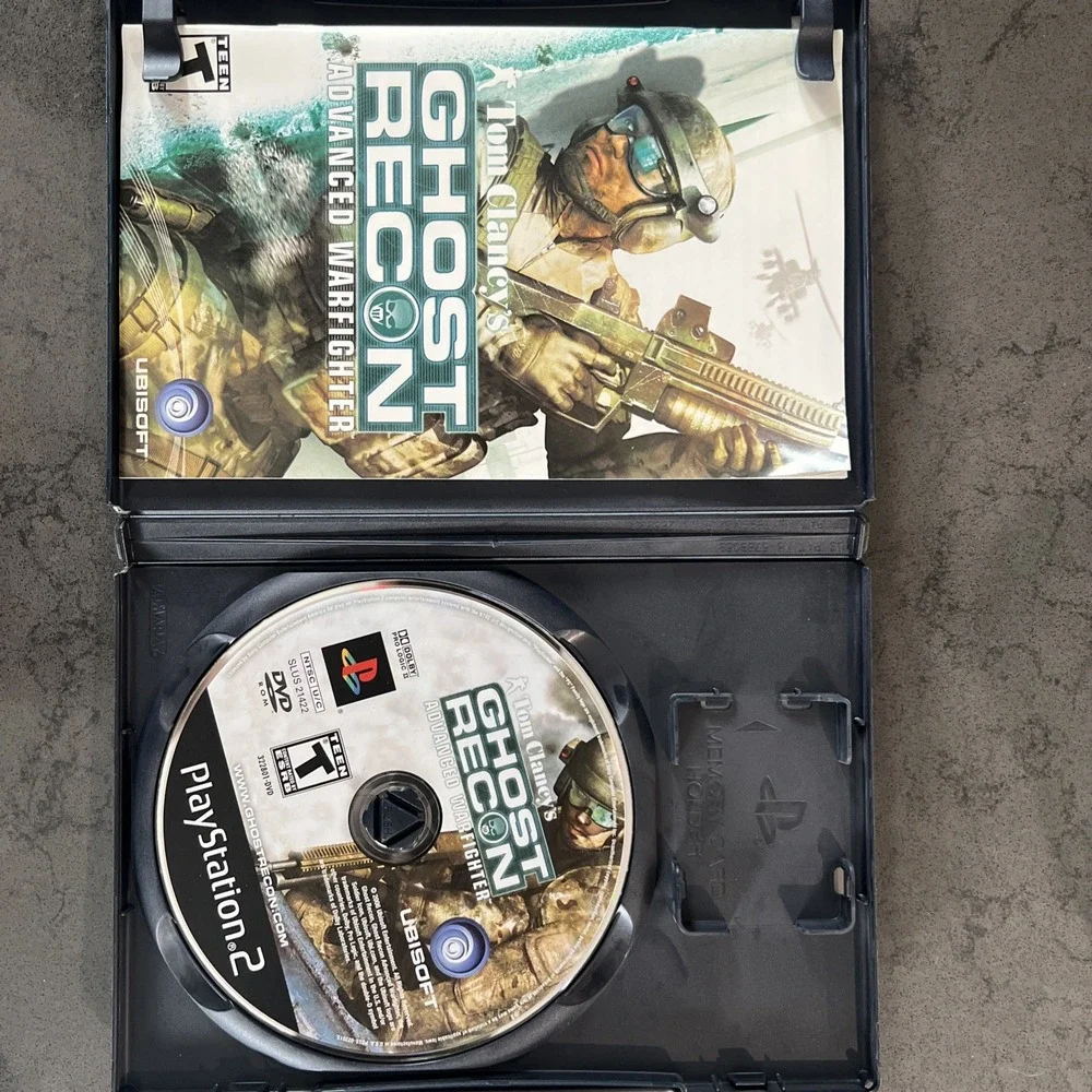 PS2 Ghost Recon Advance Warfighter & Ghost Recon 2 Game Bundle